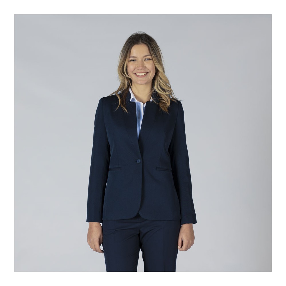 Americana laboral mujer solapa invertida Garys 800002 marino