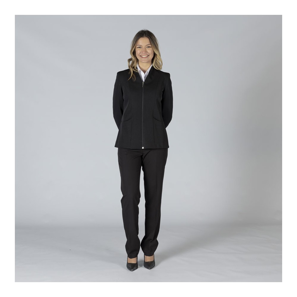 Americana de trabajo mujer con cremallera Garys 800013 negro