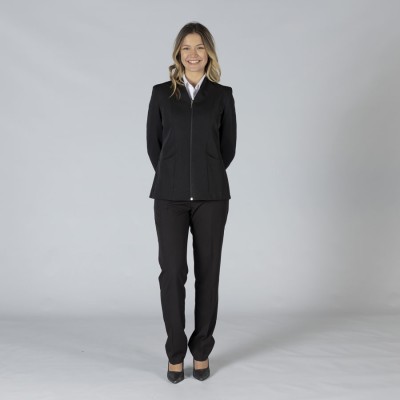 Americana de trabajo mujer con cremallera Garys 800013 negro