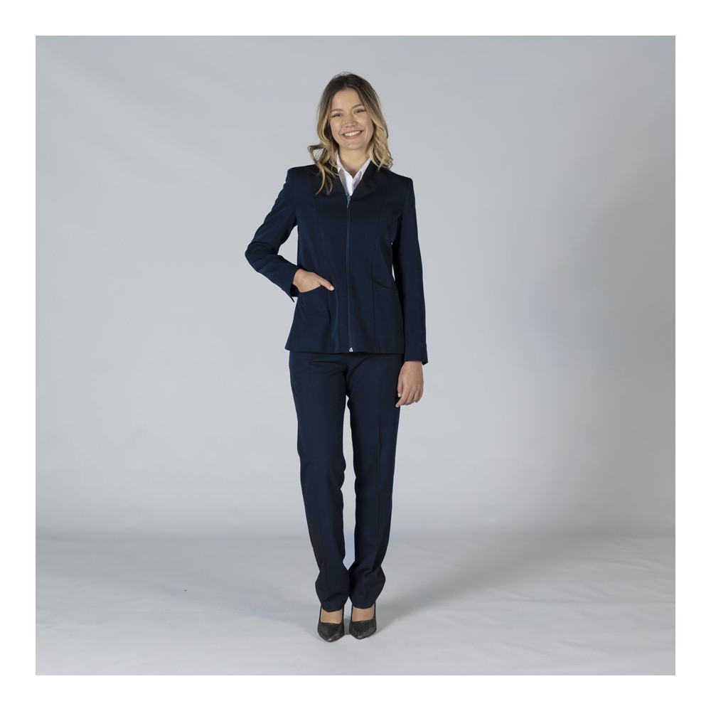 Americana de trabajo mujer con cremallera Garys 800013 marino