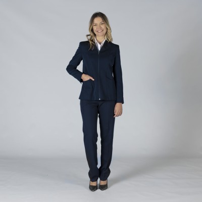 Americana de trabajo mujer con cremallera Garys 800013 marino