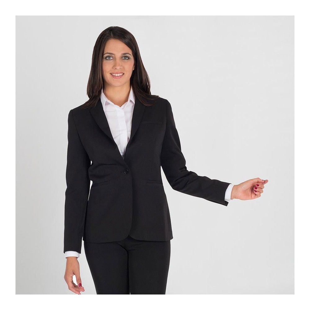 Americana laboral mujer resistente a manchas tecno Garys 821100 negro