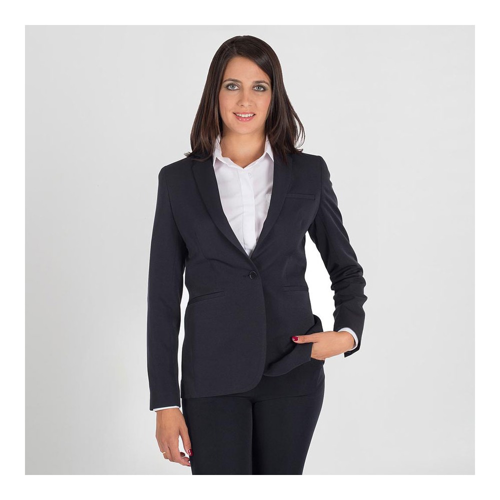 Americana laboral mujer resistente a manchas tecno Garys 821100 Marino