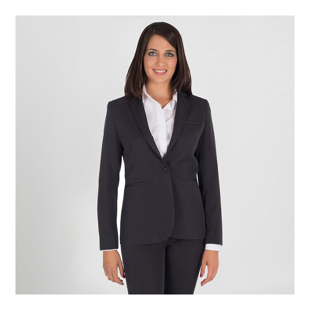 Americana laboral mujer resistente a manchas tecno Garys 821100 Gris marengo