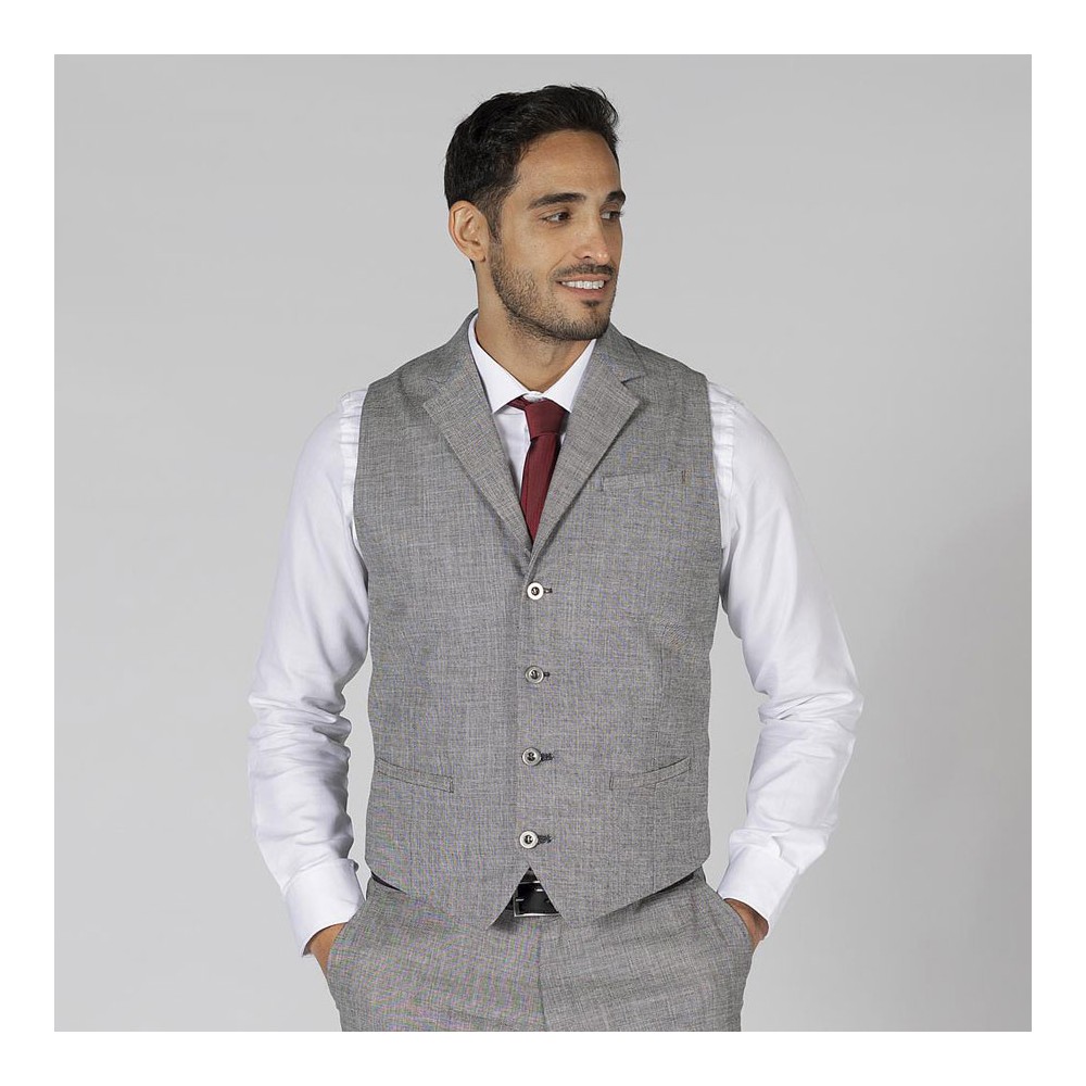 Chaleco de Trabajo para Hombre Cheviot Garys 950003 Gris