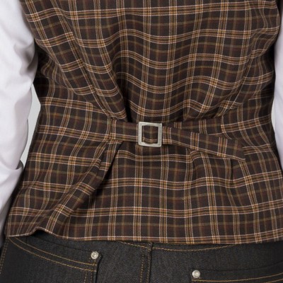 Chaleco de Trabajo para Mujer Cuadros welsh Garys 950005 Marron