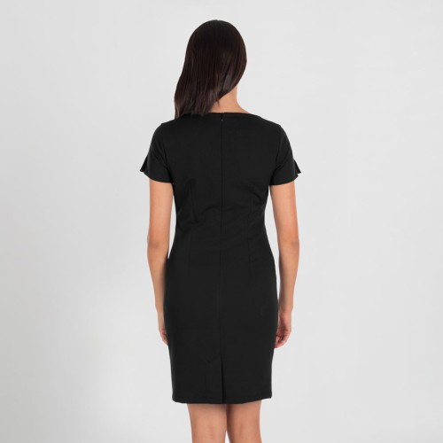Vestido de mujer con manga corta trivial Garys 555800 Negro