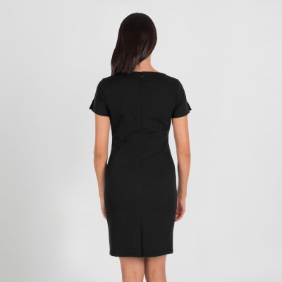 Vestido de mujer con manga corta trivial Garys 555800 Negro