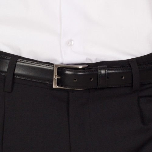 Cinturón de trabajo negro de piel para hombre Garys 330200