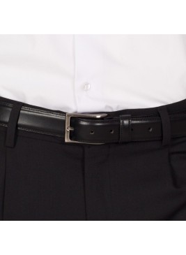 Cinturón de trabajo negro de piel para hombre Garys 330200