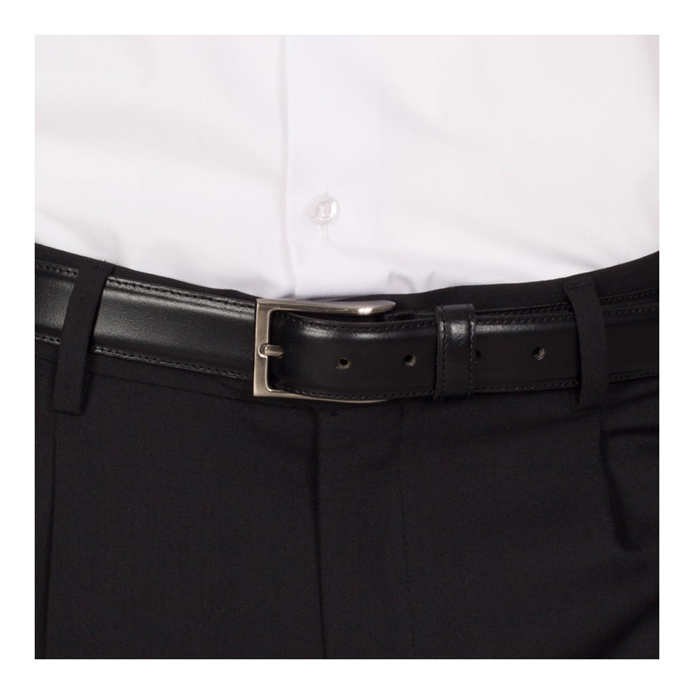 Cinturón de trabajo negro de piel para hombre Garys 330200