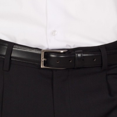Cinturón de trabajo negro de piel para hombre Garys 330200