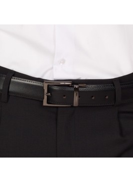 Cinturón de trabajo de piel reversible Garys 330300 negro y marrón