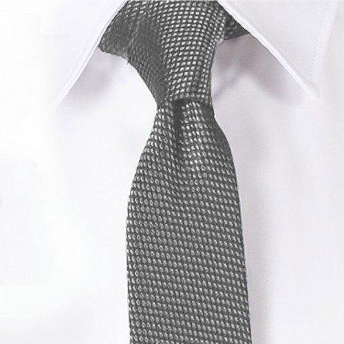 Corbata laboral sin nudo elegante unisex Garys 327500 gris perla