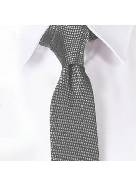 Corbata laboral sin nudo elegante unisex Garys 327500 gris perla