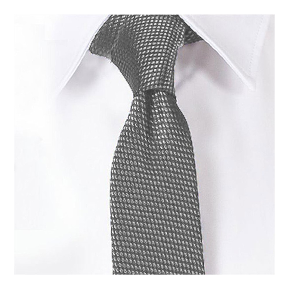 Corbata laboral sin nudo elegante unisex Garys 327500 gris perla