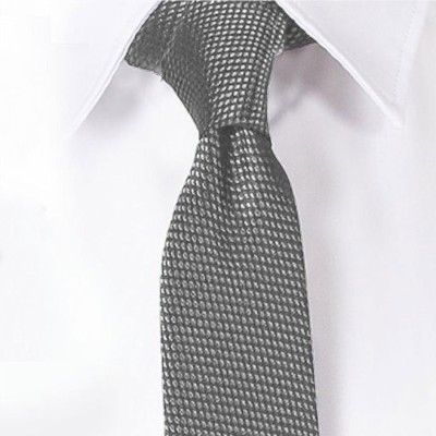 Corbata laboral sin nudo elegante unisex Garys 327500 gris perla