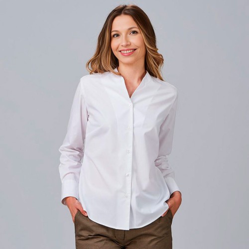 Camista de trabajo para mujer rachele Garys 240018 blanco