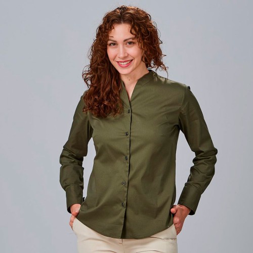 Camista de trabajo para mujer rachele Garys 240018 verde caqui