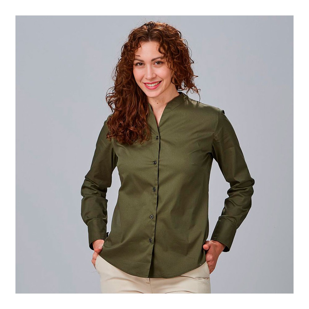 Camista de trabajo para mujer rachele Garys 240018 verde caqui