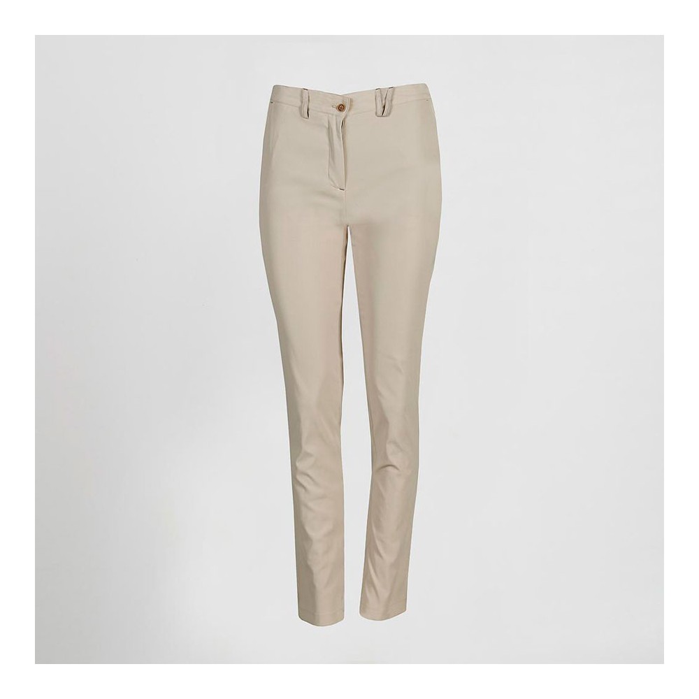 Pantalón de trabajo mujer chino T400 Garys 700028 beige