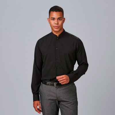 Camisa de trabajo hombre cuelo mao Garys 260019 negro