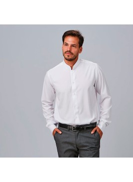 Camisa de trabajo hombre cuelo mao Garys 260019 blanco