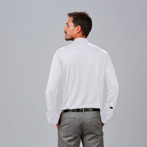 Camisa trabajo hombre cuello mao interlock Garys 260018 blanco