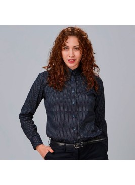 Camisa de trabajo de mujer con puntos marinos