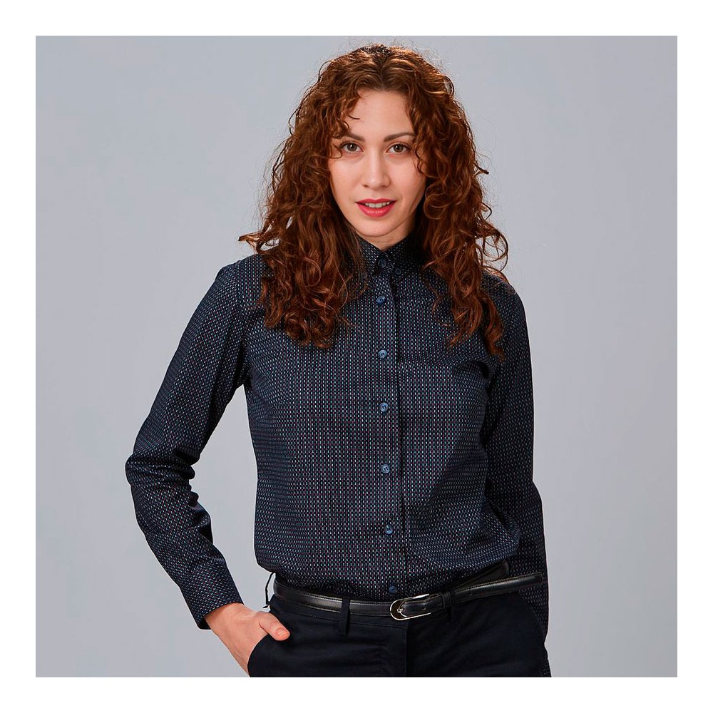 Camisa de trabajo de mujer con puntos marinos