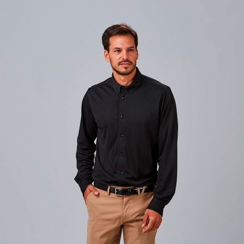 Camisa laboral hombre antiolor salvatore Garys 260016 Negra