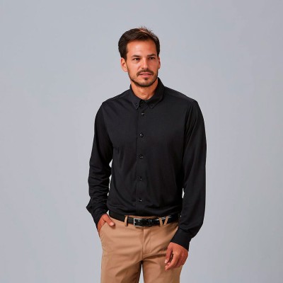 Camisa laboral hombre antiolor salvatore Garys 260016 Negra