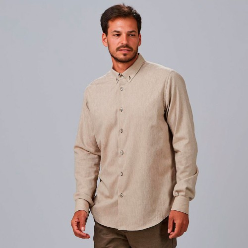 Camisa de trabajo de hombre suave giacomo Garys 260023 arena