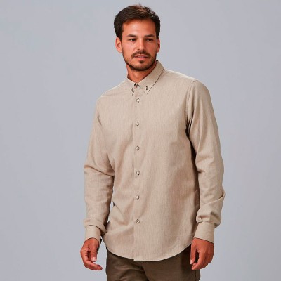 Camisa de trabajo de hombre suave giacomo Garys 260023 arena