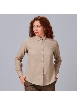 Camisa de trabajo para mujer suave y entallada  grazia Garys 240021 arena