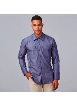 Camisa laboral hombre 100% algodón Garys 260024 Marino