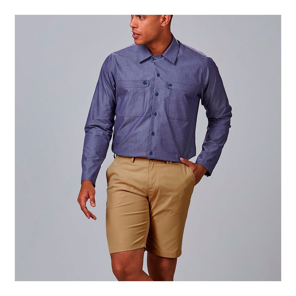 Bermuda de camarero tipo chino para hombre Garys 700055 Camel