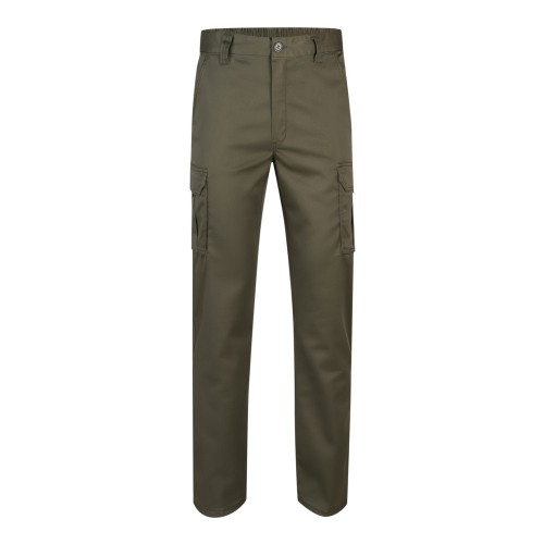 Pantalón de trabajo stretch Velilla 103002S verde caza
