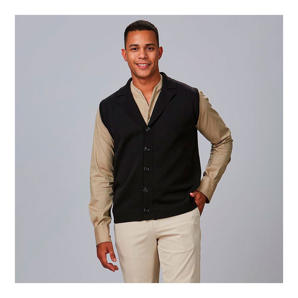 Chaleco laboral hombre sin mangas Garys 120004 negro