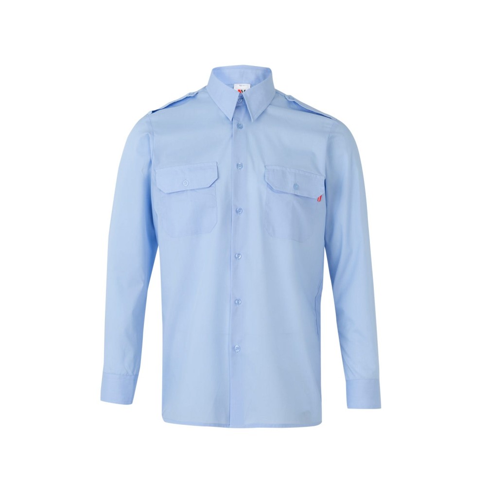 Camisa de trabajo con galonera Velilla 530 Celeste