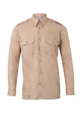 Camisa de trabajo con galonera Velilla 530 Beige