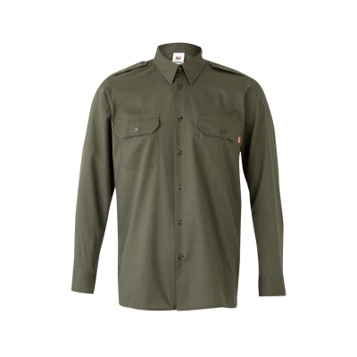 Camisa de trabajo con galonera Velilla 530 Verde caza