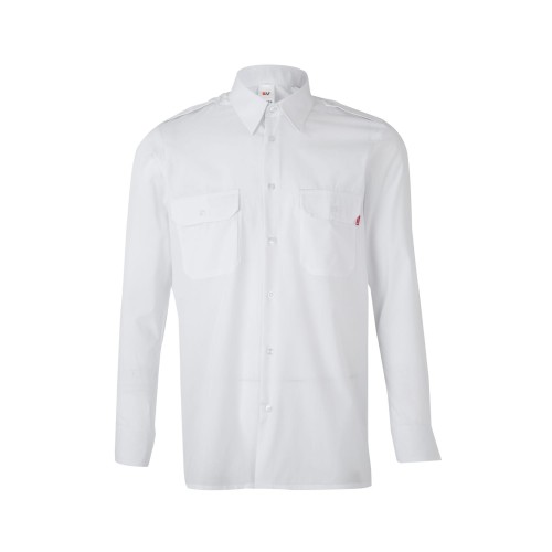 Camisa de trabajo con galonera Velilla 530 Blanco