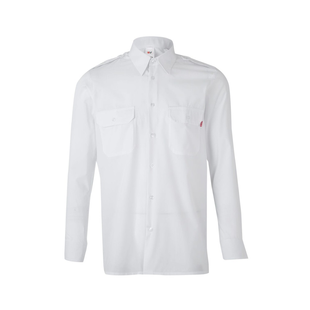 Camisa de trabajo con galonera Velilla 530 Blanco