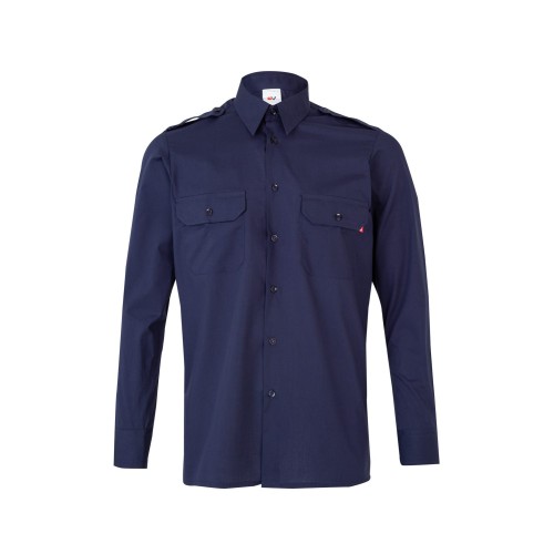 Camisa de trabajo con galonera Velilla 530 Marino