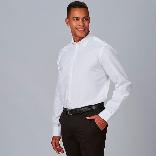 Camisa laboral hombre elástica Garys 260004 blanco