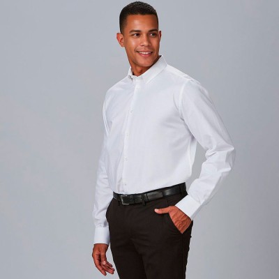 Camisa laboral hombre elástica Garys 260004 blanco
