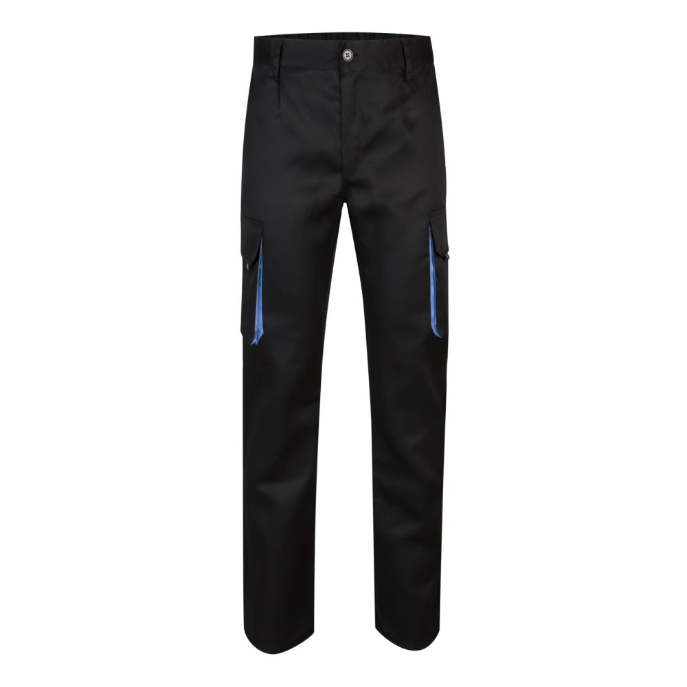 Pantalón de trabajo Bicolor Velilla 103004 Negro-celeste
