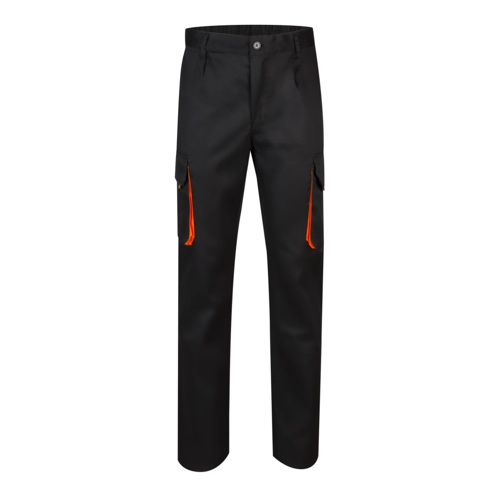 Pantalón de trabajo Bicolor Velilla 103004 Negro-Naranja