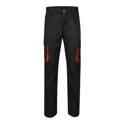 Pantalón de trabajo Bicolor Velilla 103004 Negro-Naranja